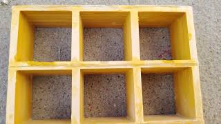 Fiberglass GFRP FRP grating grille for stair tread walkway cover plate ship deck boardwalk FT-G3830a
