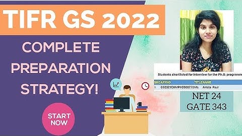 TIFR GS 2022| Preparation Strategy to Qualify TIFR Written Test| Important Tips| It