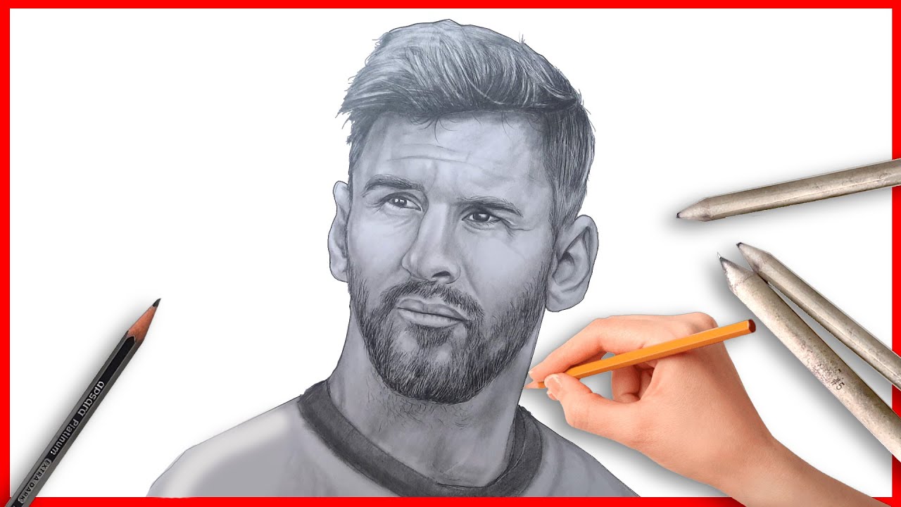 Drawing Lionel Messi | How to Draw Face | Easy Drawing Tutorial Step by ...