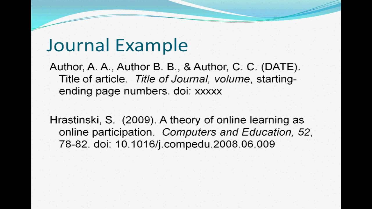 apa 6th edition research paper example