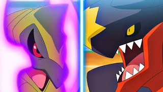Haxorus vs Mega Garchomp (SUB) - Iris vs Cynthia - Pokémon Journeys: The Series