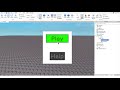 Roblox Studio Oyun menüsü yapımı Part-1