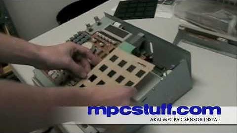 Pad Sensor Install on an Akai MPC 2000 - MPCstuff