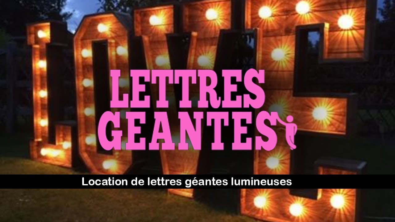 Location lettres et chiffres lumineux Lyon