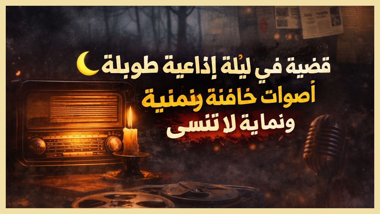 🌙 قضية في ليلة إذاعية طويلة… أصوات خافتة ونهاية لا تُنسى 🕯️🎧