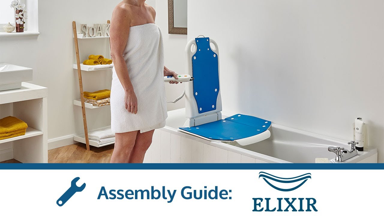 Elixir Reclining Bath Lift Assembly Guide - YouTube