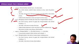 Materi Stack dalam Struktur Data dan Algoritma