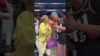 Angel Reese with Latto after Win over Indiana Fever