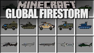 Minecraft Flans Mod GLOBAL FIRESTORM (TANKS, BOMBERS, & MORE!) Content Pack Review