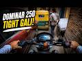 Dominar 250 Almost Stuck in Gurgaon Ki Tightest Gali 😱 POV Ride
