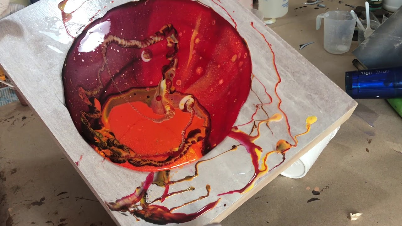 Resina Principiante FACIL Dirty pouring en resina. Arte liquido Resinarte. Cuadros de resina.