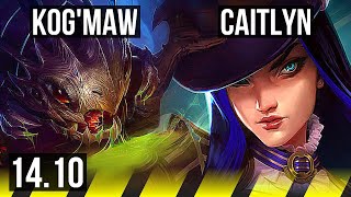 KOG'MAW & Zac vs CAITLYN & Blitzcrank (ADC) | 6/0/2, Dominating | EUW Master | 14.10