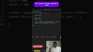 Pygame Game Loops, making a racing game #pythontutorial #pythoncourse #pygame