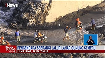 Jalan Ambles, Pemotor Pilih Sebrangi Jalur Lahan Gunung Semeru #iNewsSiang 5/11