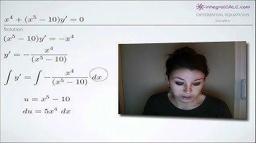 Differential Equations Example 6 (KristaKingMath)