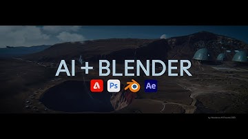 AI Sci-Fi Matte Painting [ AI + Blender 3D ]