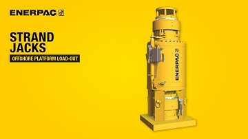 How Strand Jacks Are Used For An Offshore Platform Load-out | Animation  |  Enerpac