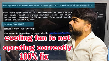 System Fan (90B) The system has detected that a cooling fan is not operating correctly, HP, 2025