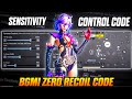 NEW UPDATE 3.8 🔥 BEST SENSITIVITY CODE +CONTROL SETTINGS BGMI/PUBG MOBILE