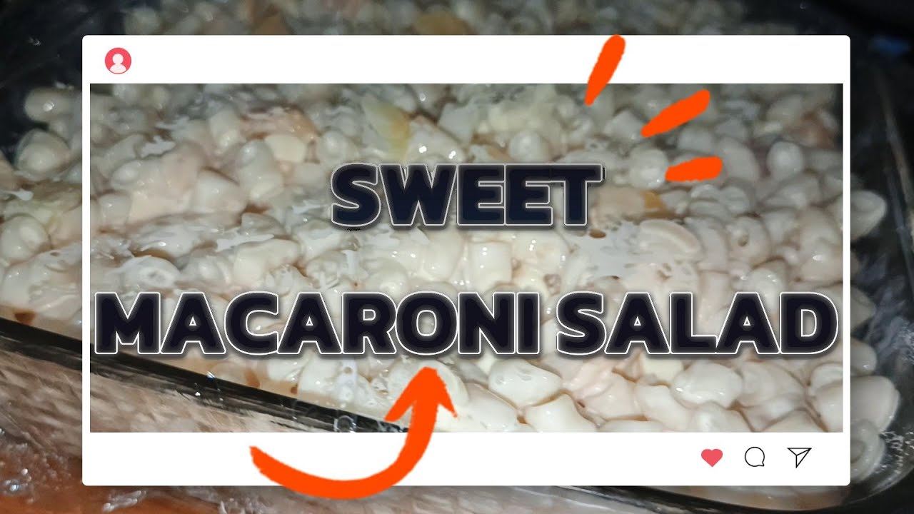 Sweet Macaroni Salad saki mix vlog
