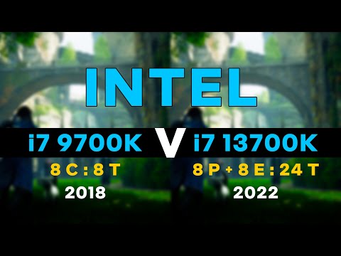 Intel Core i7 9700K vs 13700K | 8 Cores & 8 Threads VS 16 Cores & 24 Threads