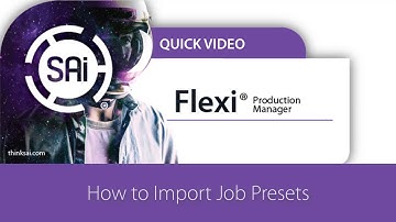 How to import Production Manager Presets