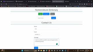 CS50 Final Project Binomeal Nomenclature Dictionary