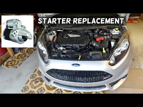 HOW TO REMOVE AND REPLACE STARTER ON FORD FIESTA MK7 ST