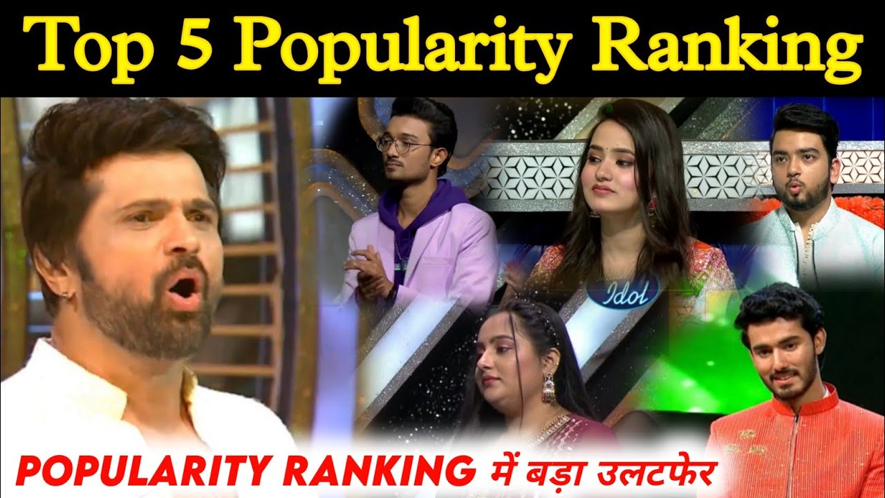Top 5 Popularity Ranking of Indian Idol 13 Indian Idol Voting