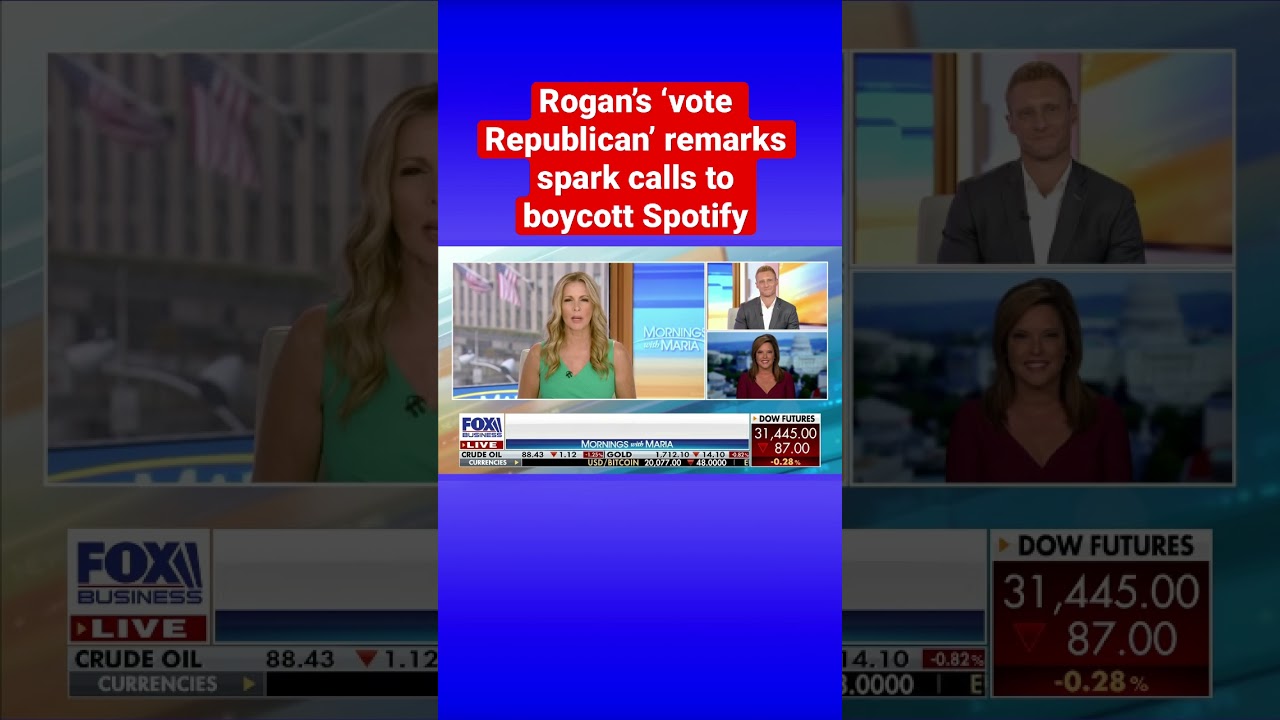 Joe Rogan’s ‘vote Republican’ comments spark Spotify backlash, boycott calls #shorts