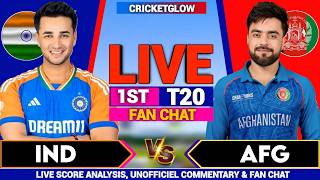 🔴Live: IND vs AFG – 1st T20 Match 2026 |  India vs Afghanistan | Unofficial Live Score & Commentary