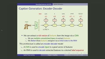 UofT DL Course - Lecture 52: Encoding-Decoding Architectures
