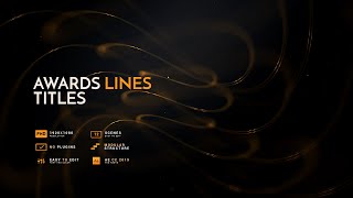 Awards Lines Titles | After Effects Templates Videohive Awards Lines Titles | After Effects Templates Videohive