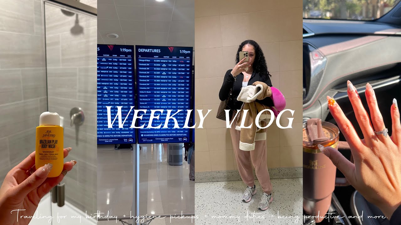 Видеоблог: Путешествие на мой день рождения + сбор вещей для личной гигиены + обязанности мамы + ...