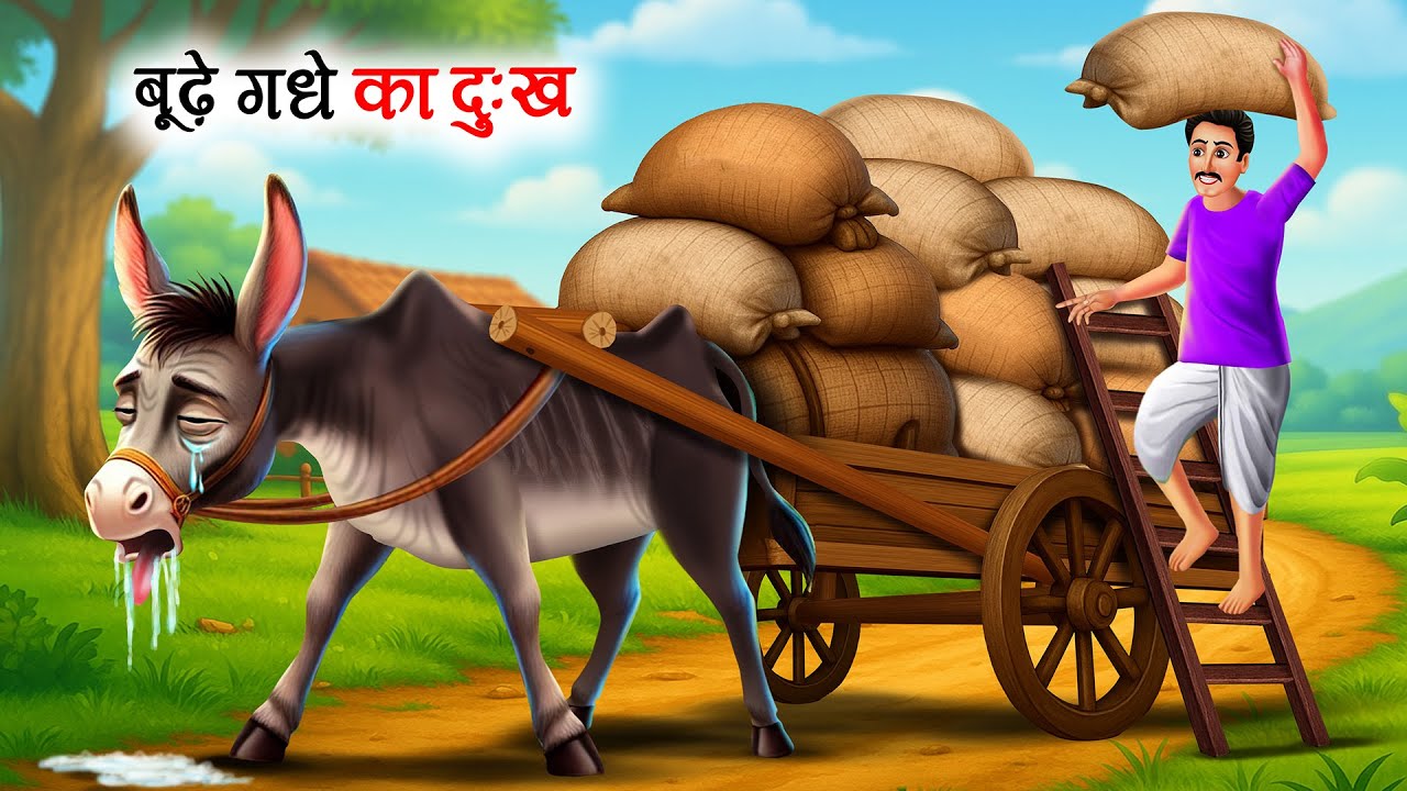बूढ़े गधे का दुःख | Donkey Emotional Story | Hindi Kahaniya | Moral Stories