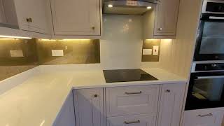 Gold Mirror Kitchen Glass WWW.3DSPLASHBACK.IE