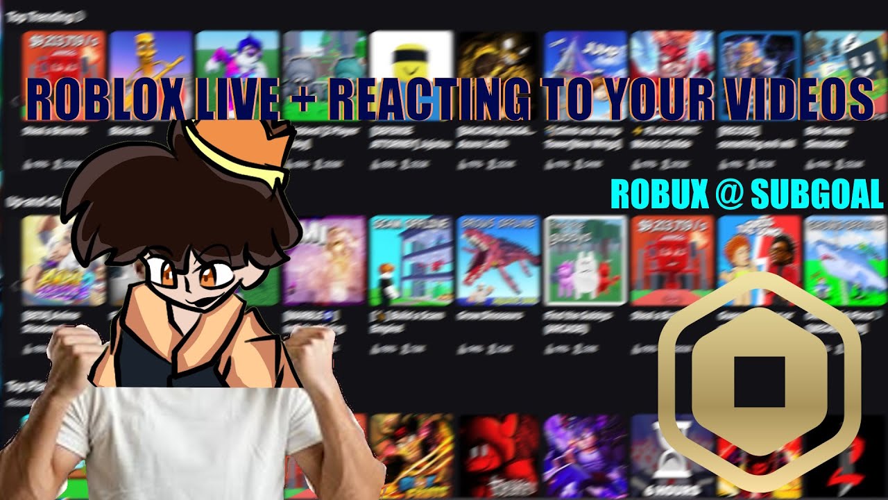 LIVE ROBLOX REACTING TO VIDEOS YouTube live-roblox-reacting-to-videos-youtube