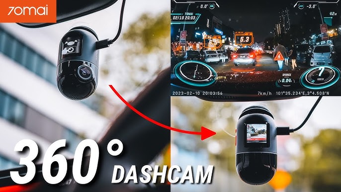 DASHCAM ROTATIVE à 360°, ASSISTANT de CONDUITE, DÉTECTION INTELLIGENTE… !  (70mai Dash Cam Omni) 