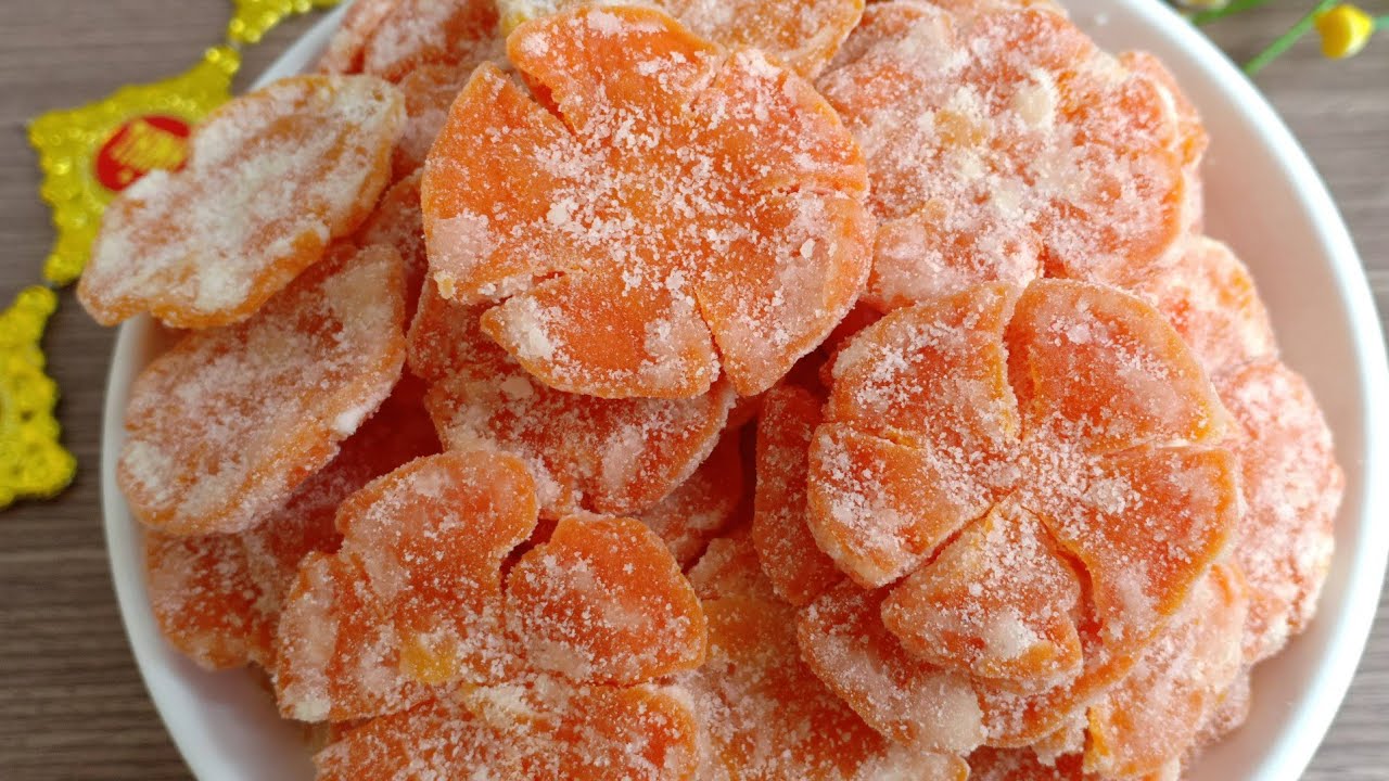 MỨT CÀ RỐT  -  Cách làm mứt cà rốt BÔNG HOA đẹp mắt đón Tết - Tú Lê Miền Tây