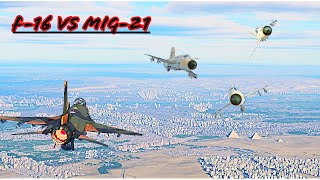 F-16 Viper vs Triple MiG-21's