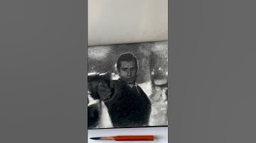 sketch with me! this is a drawing of henry cavill #art #drawing #sketch