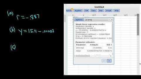 #36. Find the correlation coefficient, the regression equation, and make a prediction.