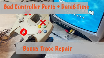 Sega Dreamcast Repair | Bad controller ports+Date&Time | Bonus: Trace repair