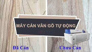 Máy cán vân gỗ tự động SM-1320GP I Máy in vân gỗ khổ 1m3 #Semac