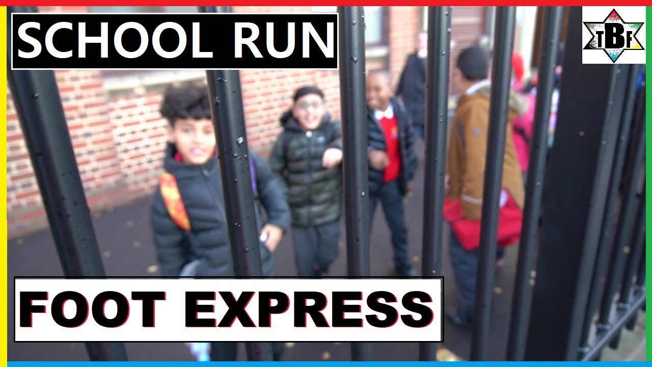 Foot Express Foot Express ( school run ) morning and afternoon!... Part 1...FELL OFF ...
