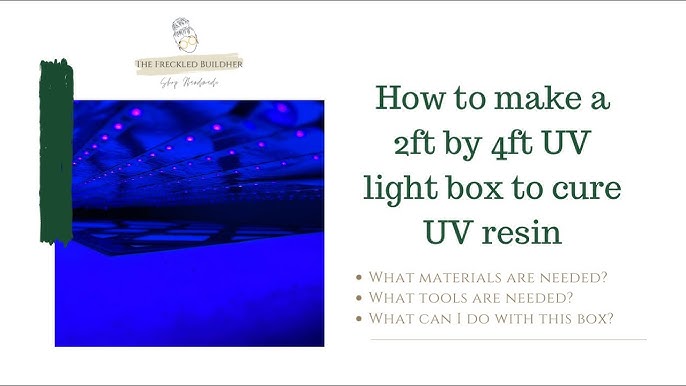 DIY FoamCore UV Resin Curing Station: Foam Core 3D print resin curing oven  box 