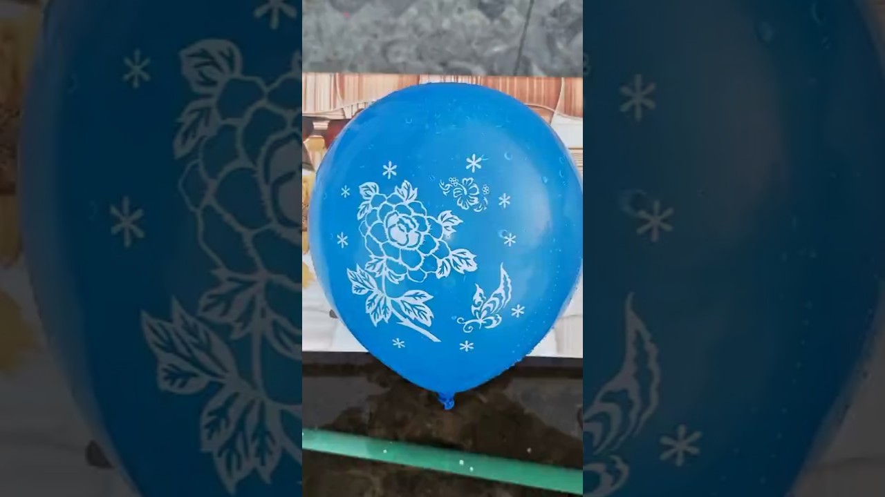 Water Balloon from Rooftop Amazing  😱💥 Blue Vs Red Flower  Baloon 