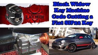 (642) Black Widow Key Machine Cutting a SIP22 Key Blank