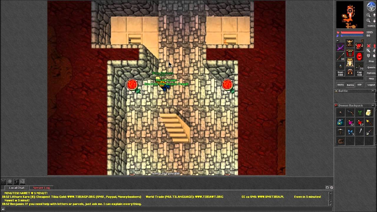 Tibia Tutorial [German/Deutsch]#2 Paladin Training Thais - YouTube
