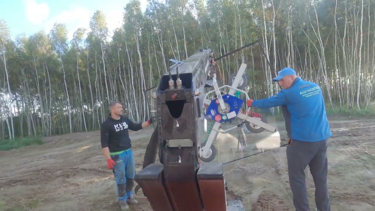 Mini żuraw BG Lift M060 - transport szyb w trudnym terenie #M060relacja